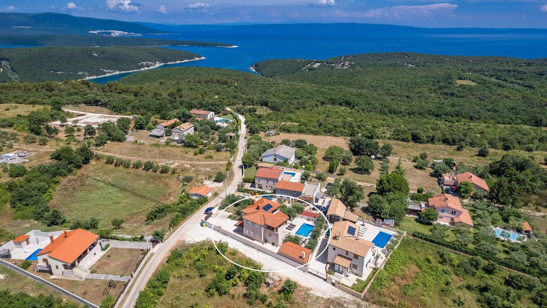 Villa Javor Near Pula Only 1 Km From The Beach With Sea View And Heated Pool Peruski Croatia